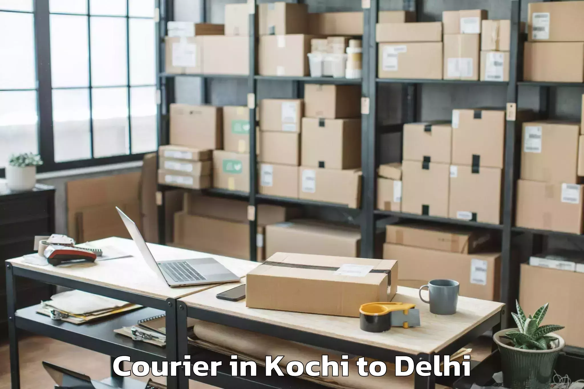 Reliable Kochi to Unity One Janakpuri Mall Courier